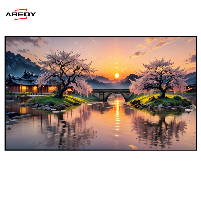 画框投影幕 — AREDY 航空铝材边框弹簧拉紧